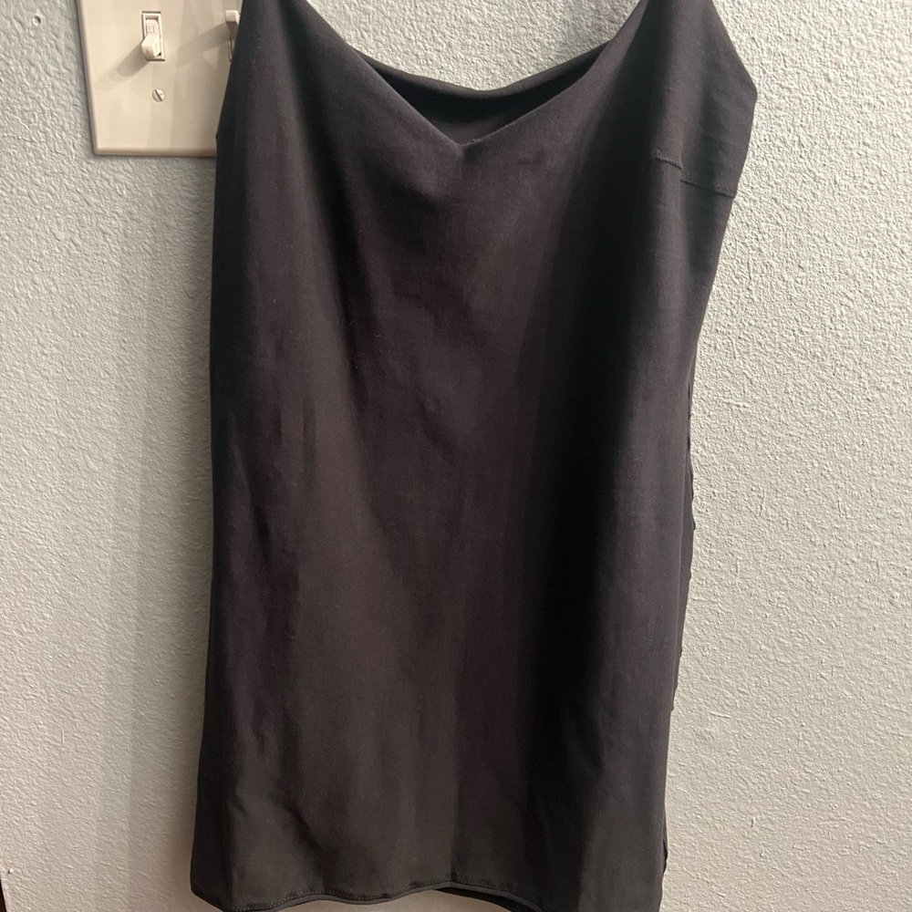 SKIMS Onyx Raw Edge Dress